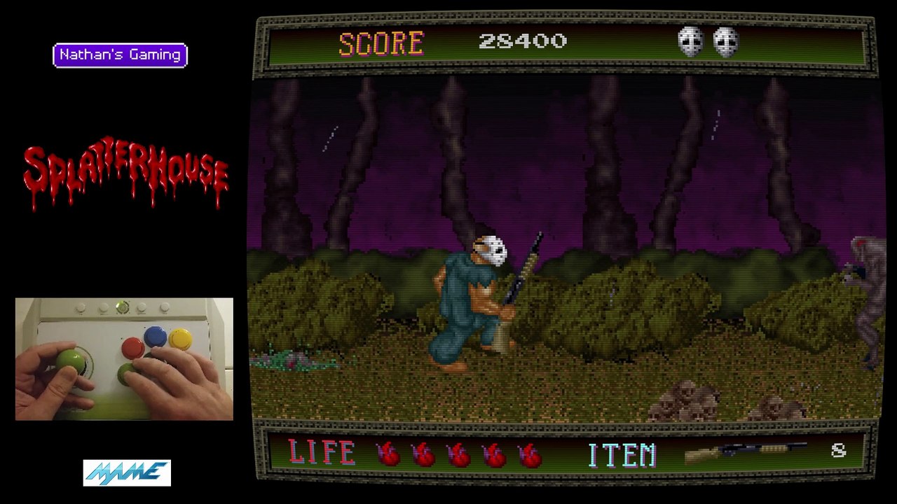 Splatterhouse Arcade Full Game 1cc!