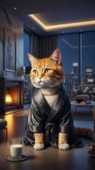 This Rich Cat Never Forgot His Roots 🥹💼 _ From Rags to Hero ❤️ #CatStory #KindnessWins #cat #funny