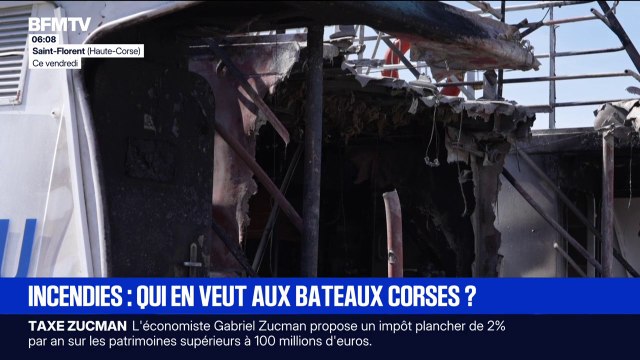 Corse: nouvel incendie volontaire d'un bateau de promenade en mer