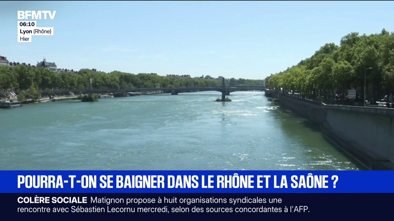 La Métropole de Lyon veut permettre la baignade dans le Rhône et la Saône