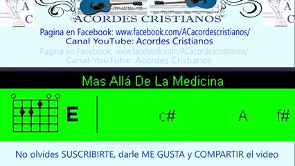 Mas allá de la medicina - Trio Renuevo Acordes Guitarra