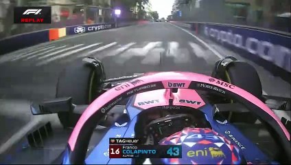 FRANCO COLAPINTO SUFRE ACCIDENTE EN LA Q1 DE AZERBAIYÁN