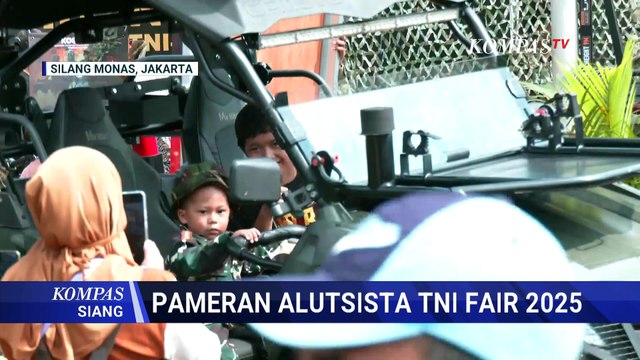 Keseruan Warga Lihat Pameran Alutsista TNI Fair 2025 di Monas | KOMPAS SIANG