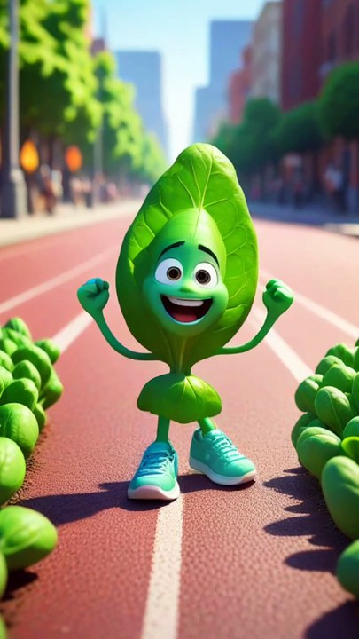 Spinach Wins The Veggie Olympics 🌱🏆🏃😂