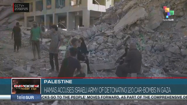 Hamas accuses Israeli army of detonating 120 car-bombs in Gaza