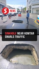 Sinkhole near Komtar causes traffic congestion in George Town