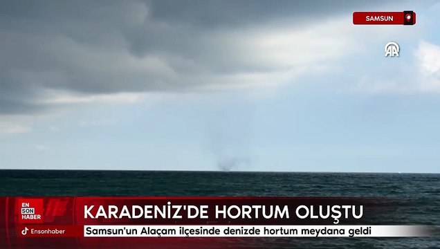 Karadeniz'de hortum oluştu