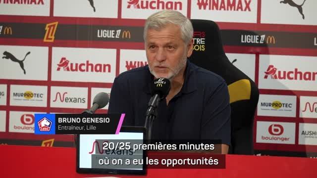 Lille - Genesio espère que la défaite dans le derby sera un rappel à l’ordre