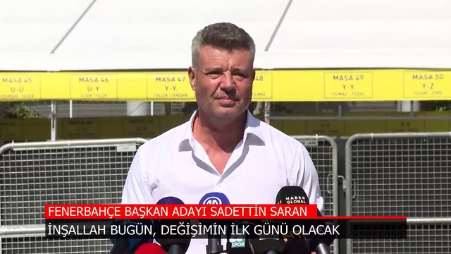 Sadettin Saran: İnşallah bugün değişimin ilk günü olacak