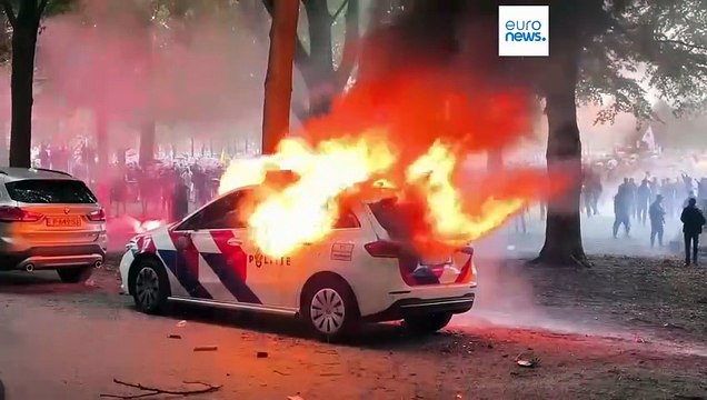 Erőszakba torkollt a bevándorlásellenes tüntetés Hágában hetekkel az általános választások előtt