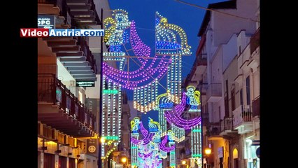 Andria e le splendide luminarie "rinnovate" della Festa Patronale 2025