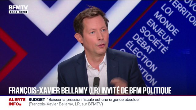 Pour François-Xavier Bellamy (LR), la France vit un appauvrissement collectif