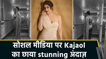 महालया पर Kajol का दिखा stunning अंदाज़, classy लुक ने जीता fans का दिल