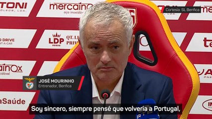 RUEDA de PRENSA de MOURINHO en su PRIMERA APARICIÓN como ENTRENADOR del BENFICA