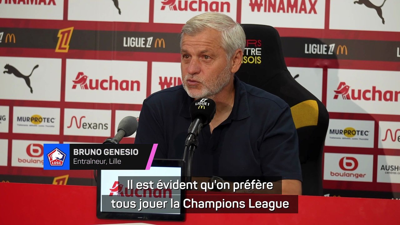 Genesio : "On va jouer l’Europa League à fond, comme on a joué à fond la Champions League”
