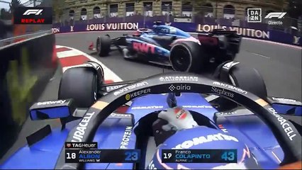 El toque de Albon a Colapinto