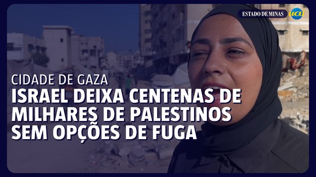 Ofensiva israelense em Gaza deixa centenas de milhares de palestinos sem opções de fuga