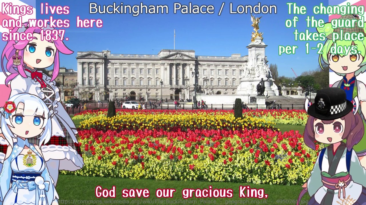 United Kingdom National Anthem "God Save the King" English Chorus (NEUTRINO) / English Subtitles