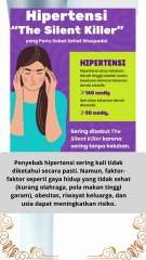 Apa Itu Hipertensi THE SILENT KILLER yang Perlu Sobat Sehat Waspadai #kesahatan