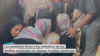 Gaza llora a sus familiares muertos tras nuevos ataques de Israel