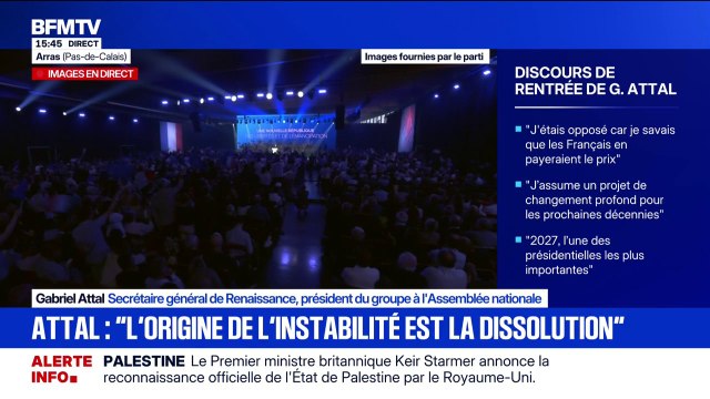 Face aux réactionnaires et aux conservateurs , Gabriel Attal propose d'inscrire un principe de non-régression sociétale dans la Constitution