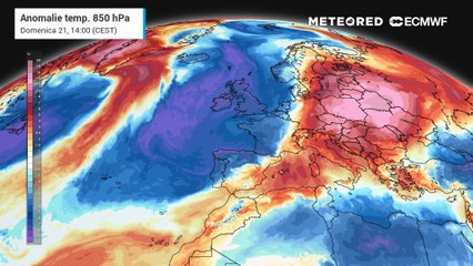 Dal caldo africano al fresco dell'aria di estrazione polare