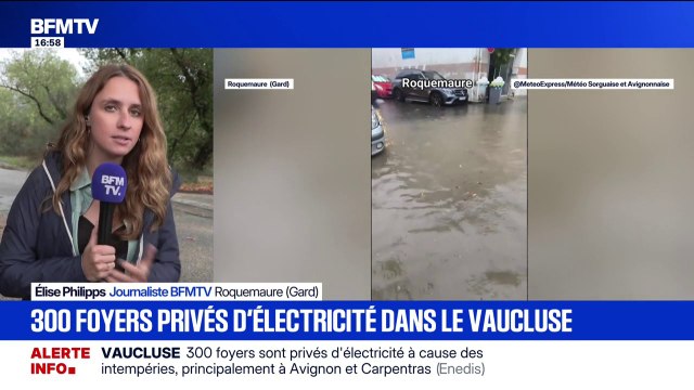 Orages et pluie-inondation: 300 foyers privés d'électricité dans le Vaucluse