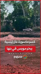 كسر ماسورة غاز رئيسية ببحر مويس في بنها… ماذا حدث ؟