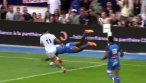 TOP 14 - Essai de Christian AMBADIANG (CO) - Castres Olympique - Aviron Bayonnais