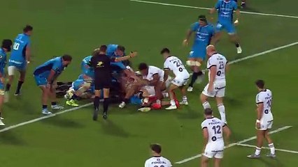 TOP 14 - Essai de Celian POUZELGUES (ST) - Montpellier Hérault Rugby - Stade Toulousain