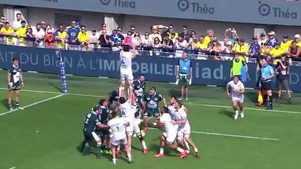 TOP 14 - Essai de Lucas DESSAIGNE (ASM) - ASM Clermont - Section Paloise
