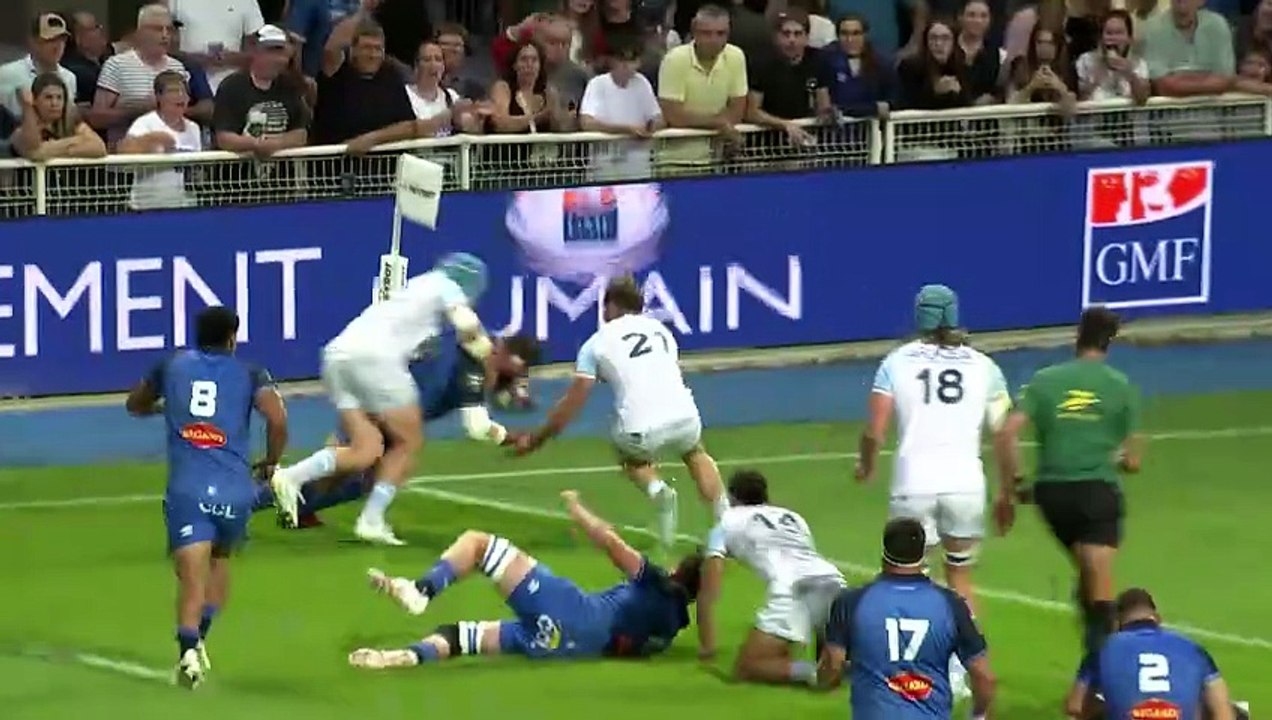 TOP 14 - Essai de William COLLIER (CO) - Castres Olympique - Aviron Bayonnais