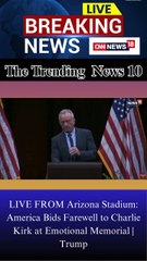 LIVE: Charlie Kirk funeral in Arizona, President Trump & Vance to speak