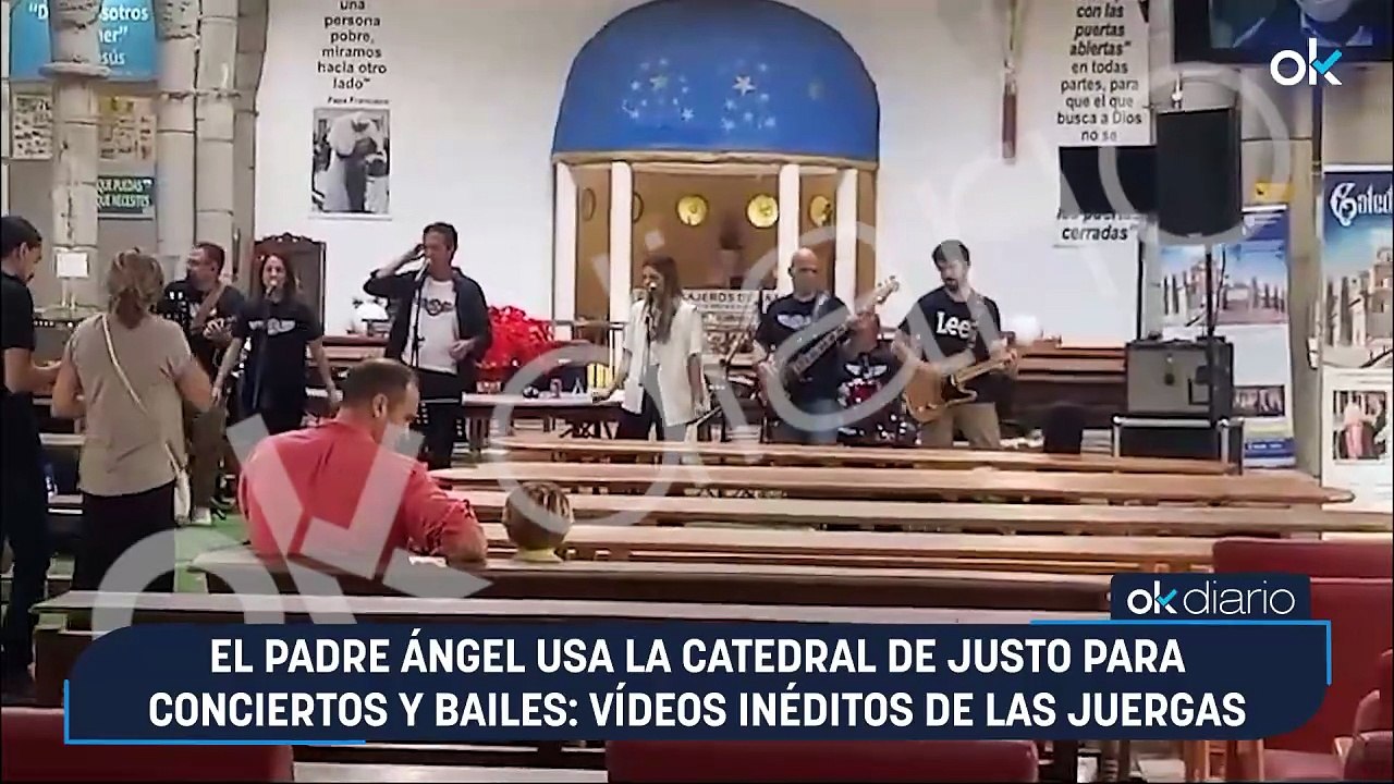 El padre Ángel usa la catedral de Justo para conciertos y bailes: vídeos inéditos de las juergas