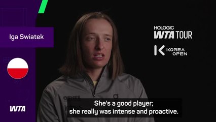 Focus key for Swiatek to come from set down to claim title in Seoul