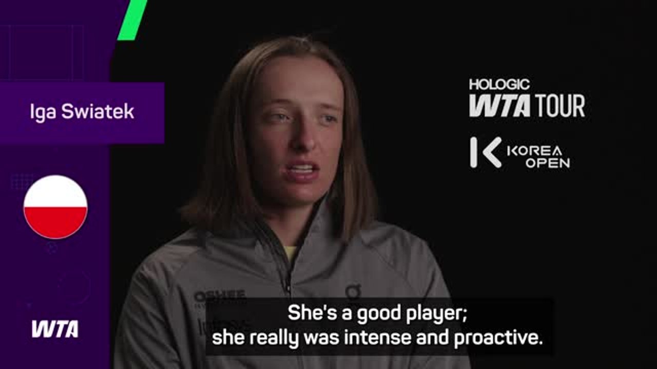 Focus key for Swiatek to come from set down to claim title in Seoul