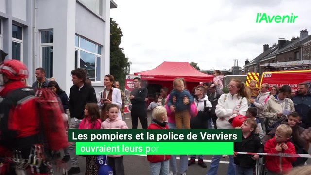Les pompiers et la police de Verviers ouvraient leurs portes ce dimanche