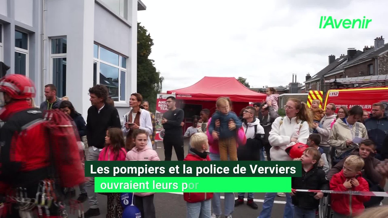 Les pompiers et la police de Verviers ouvraient leurs portes ce dimanche