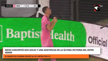 MESSI CONVIRTIÓ DOS GOLES Y UNA ASISTENCIA EN LA ÚLTIMA VICTORIA DEL INTER MIAMI