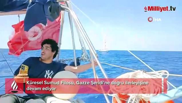 Küresel Sumud Filosu Gazze'ye doğru ilerliyor
