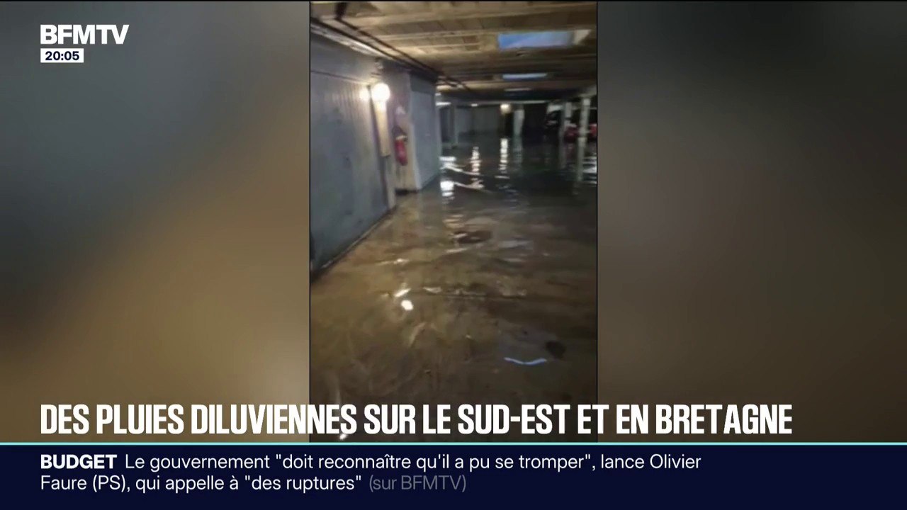 Des pluies diluviennes ont touché la Bretagne et le sud-est du pays
