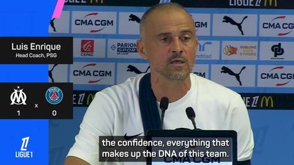 'Normal to lose a few games' - Enrique unfazed as Marseille defeat PSG