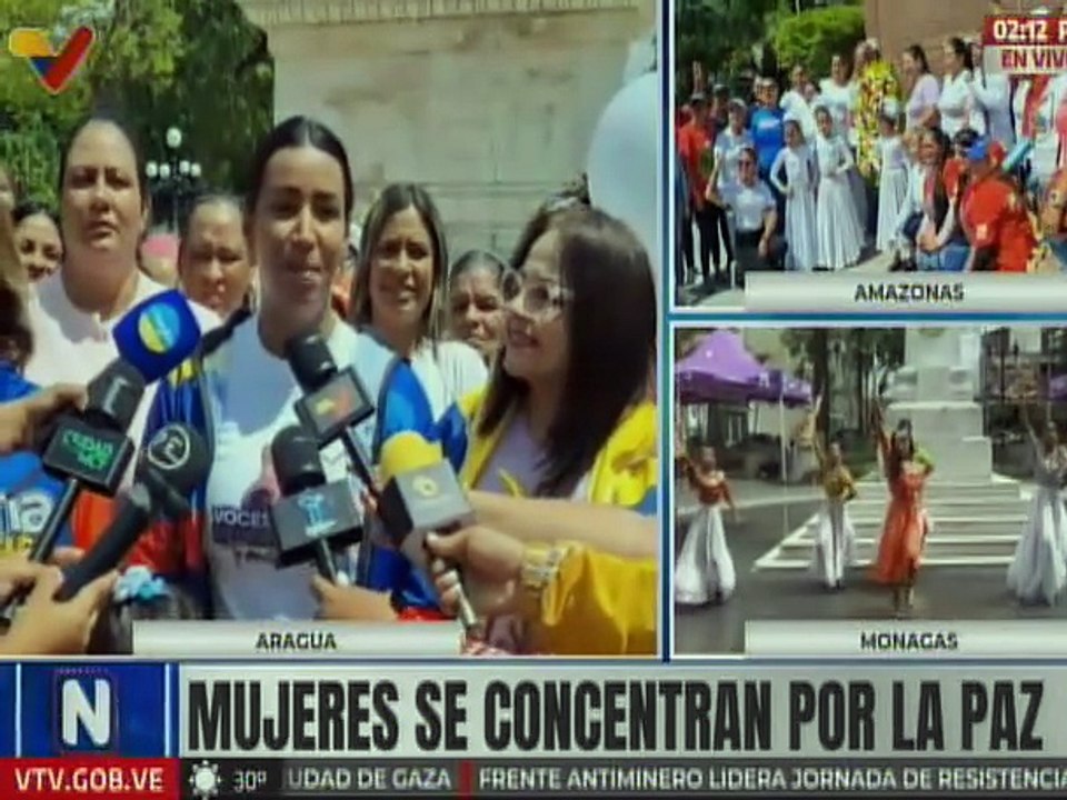 Aragua | Féminas afirman que Venezuela es territorio de paz y diálogo con el mundo