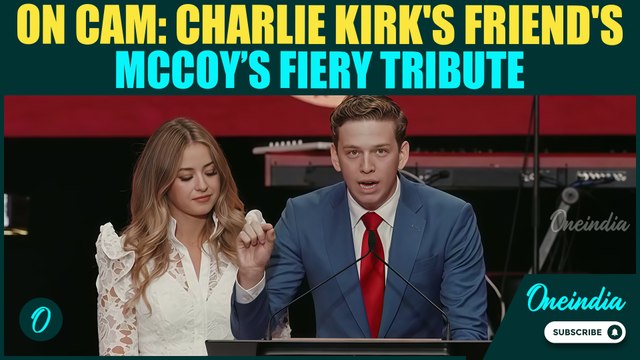 Charlie Kirk's Friend's McCoy's CHILLING Tribute to Kirk; DECLARES 'Charlie Was Not Silenced'| Watch