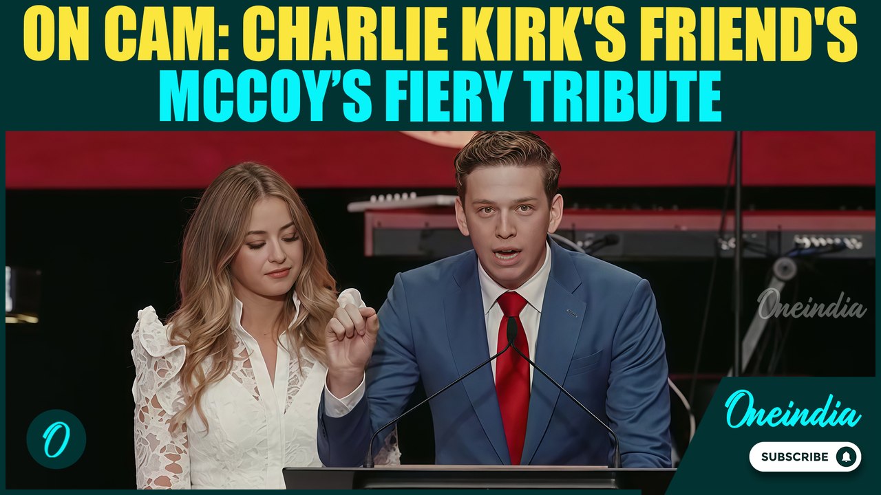 Charlie Kirk's Friend's McCoy's CHILLING Tribute to Kirk; DECLARES 'Charlie Was Not Silenced'| Watch