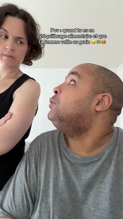 Pov : quand tu es en rééquilibrage alimentaire et que ta femme veille au grain 🤣😅🥗🍔 #humour #drole #parodie #couple #Couplegoals