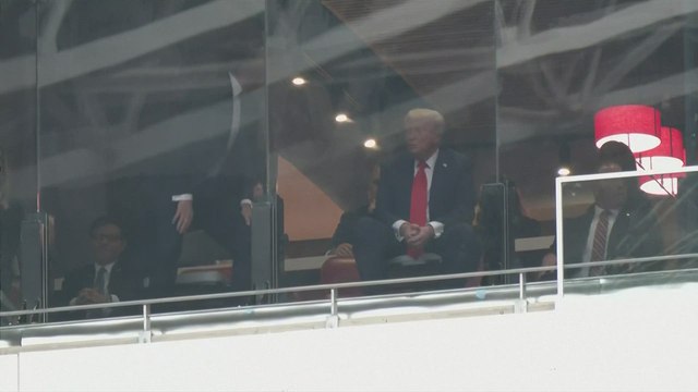 Eric Trump gives Donald Trump speech notes for Charlie Kirk Memorial