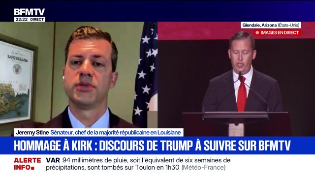 Hommage à Charlie Kirk: La mort de Charlie Kirk est une immense perte pour beaucoup d'Américains , indique Jeremy Stine, chef de la majorité républicaine en Louisiane