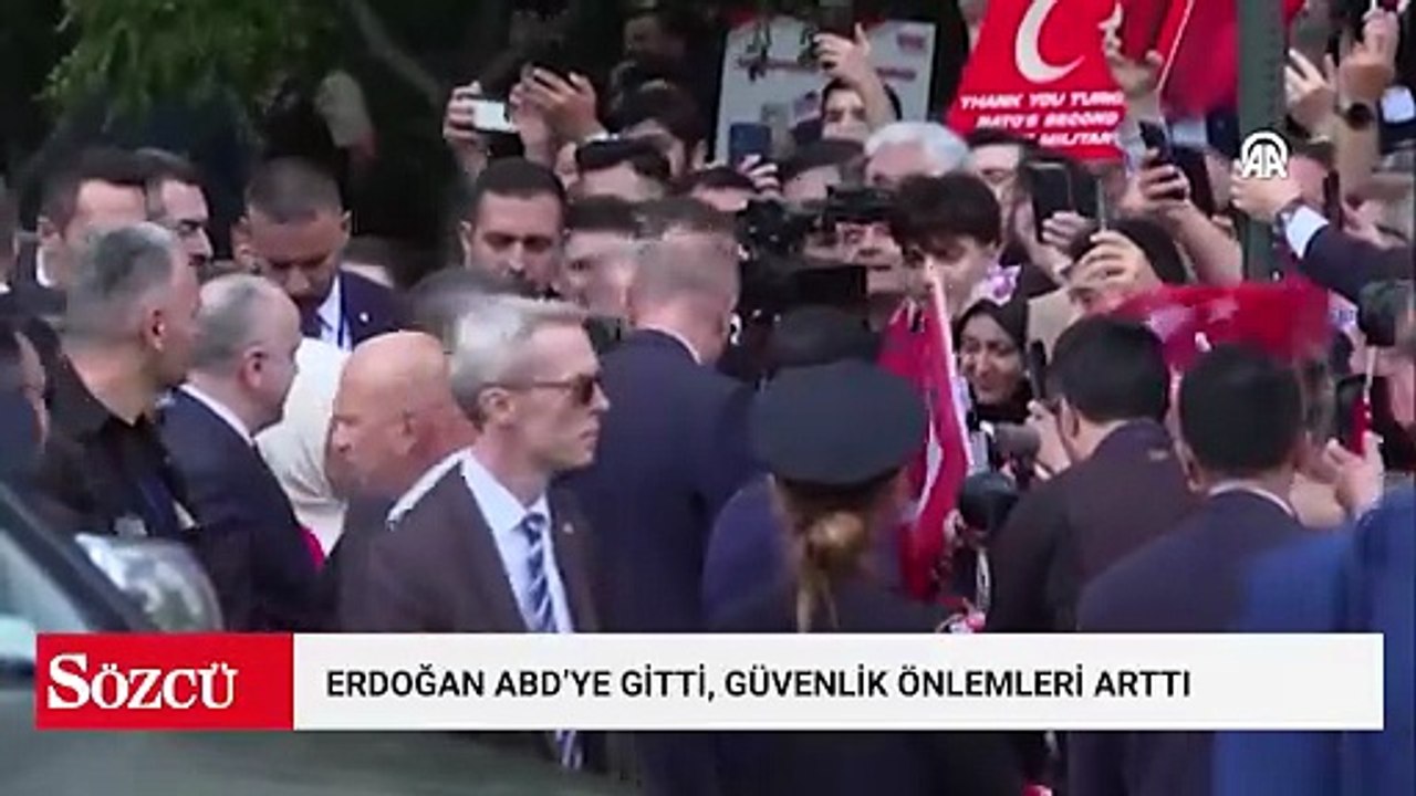Erdoğan ABD'ye gitti, güvenlik önlemleri artırıldı