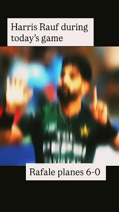 Haris Rauf in Today's India Versus Pakistan Match #shorts #harisrauf #pakistan #india